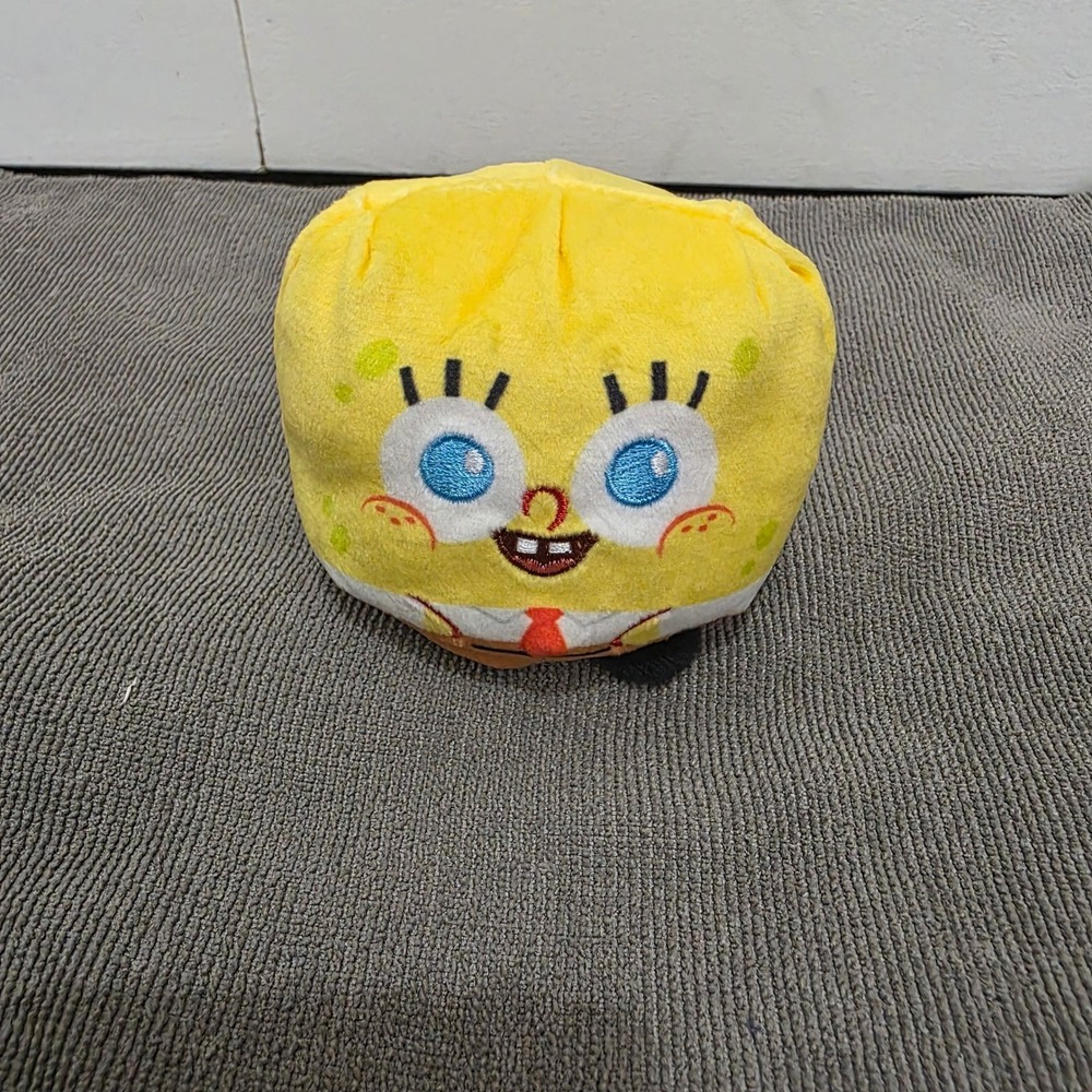 TeeTurtle x Nickelodeon SpongeBob Reversible Plushie Happy Sad Mood Toy Yellow